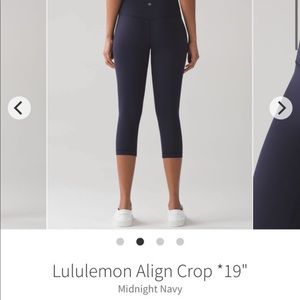 Lululemon Align Crop 19’